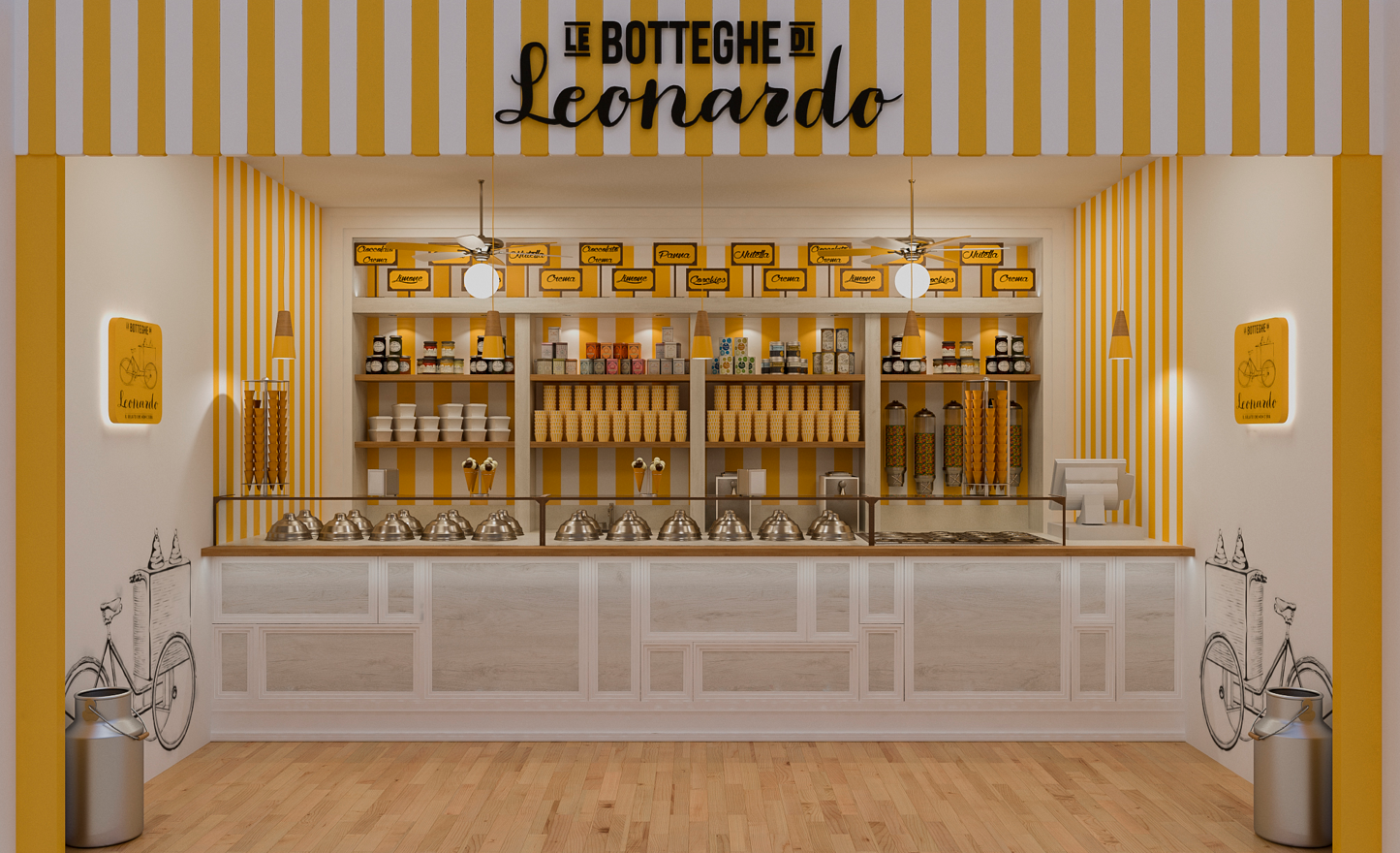 Carrettino e punto Gelateria